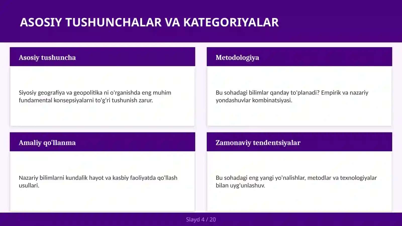 Siyosiy Geografiya va Geopolitika 4