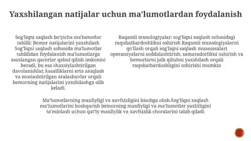 Raqamli Sog'liqni Saqlash 4