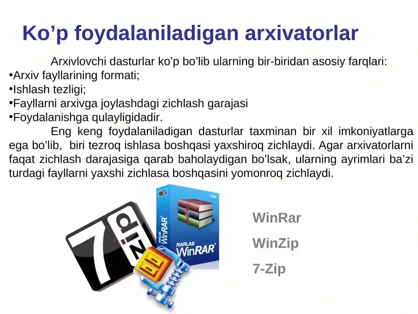 Arxivatorlar 4