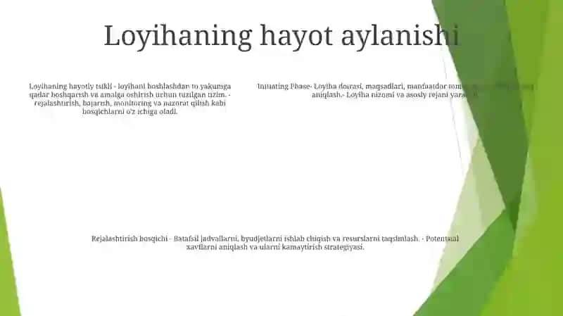 Loyha Va Uning Turlari 4