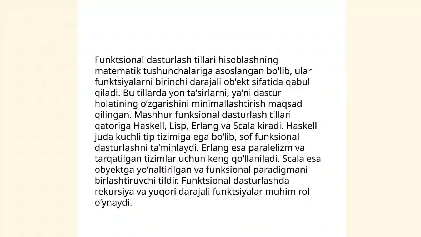 Zamonaviy dasturlash tillari 4