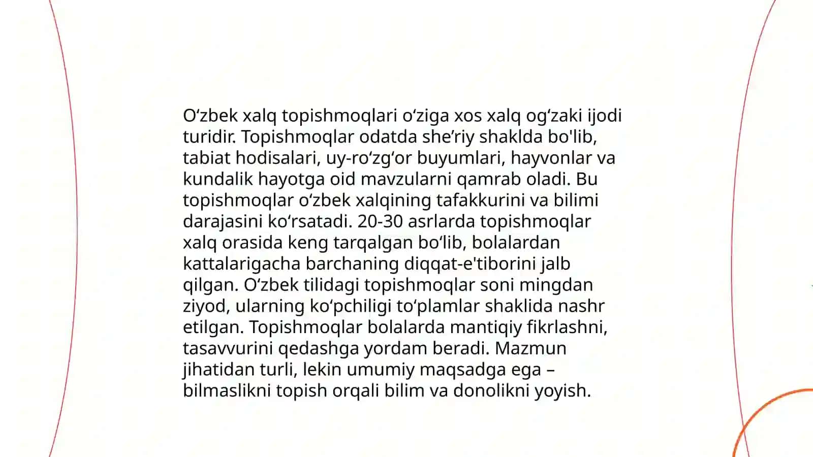 Topishmoqlar 4