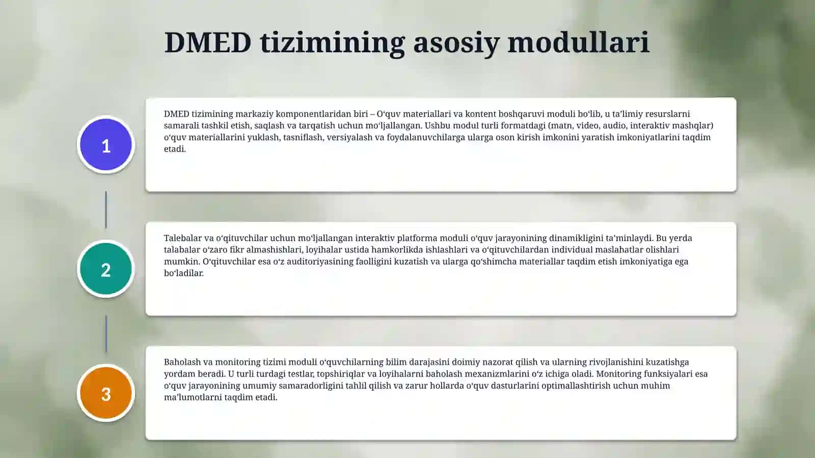 DMED tizimi va uning yuritilishi 4