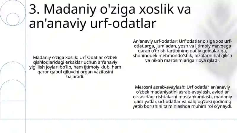 Urf Odatlar 4