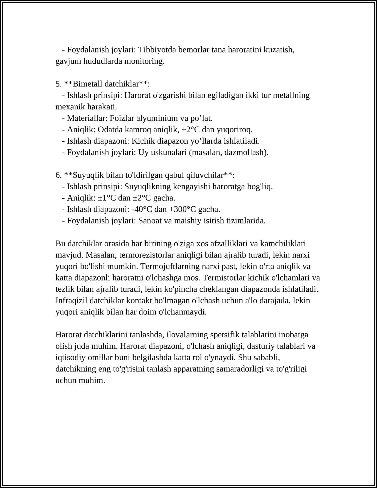 Termorezistorlar (RTDs) 4