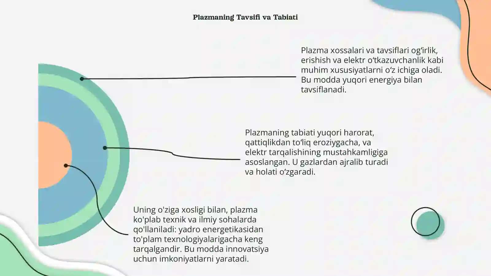 Plazma xossalarini va tavsiflarini oʻrganish 4