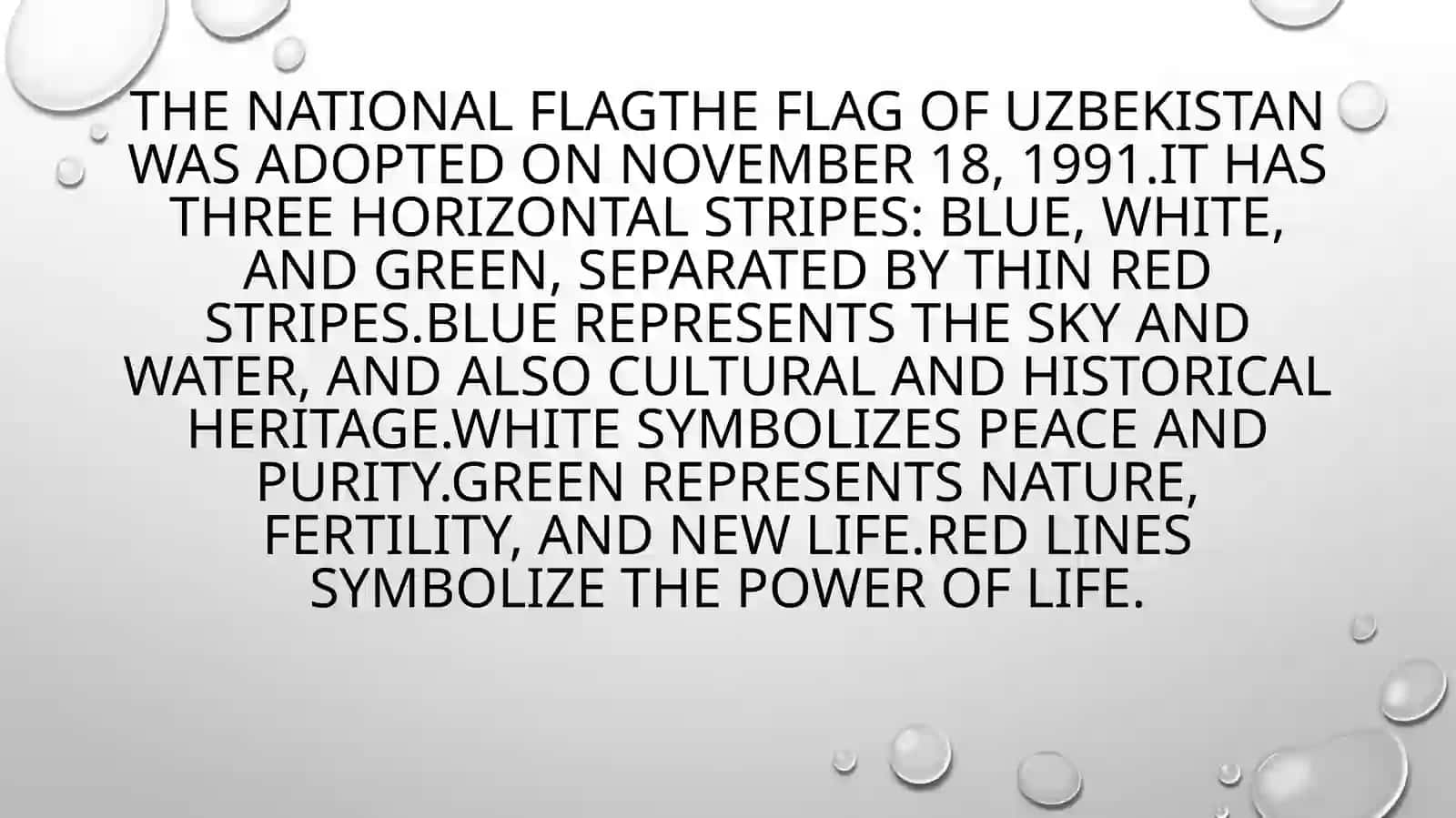 The state symbols of Uzbekistan 4
