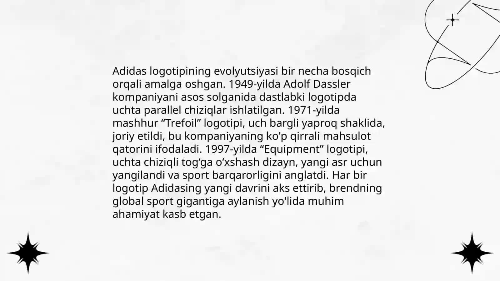 Adidas brendi haqida ma'lumot 4