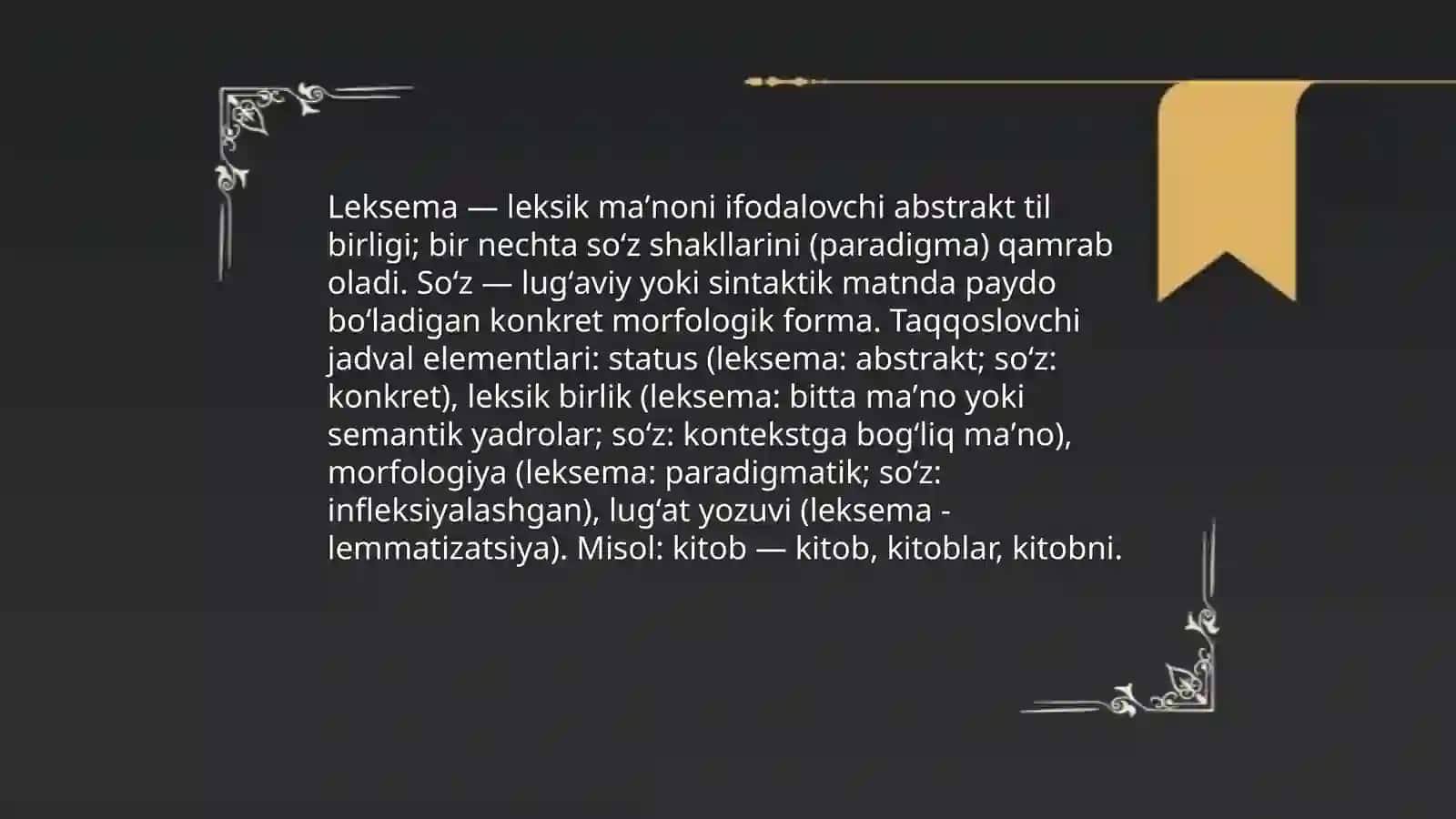 Leksemaning til birligi sifatidagi mohiyati 4