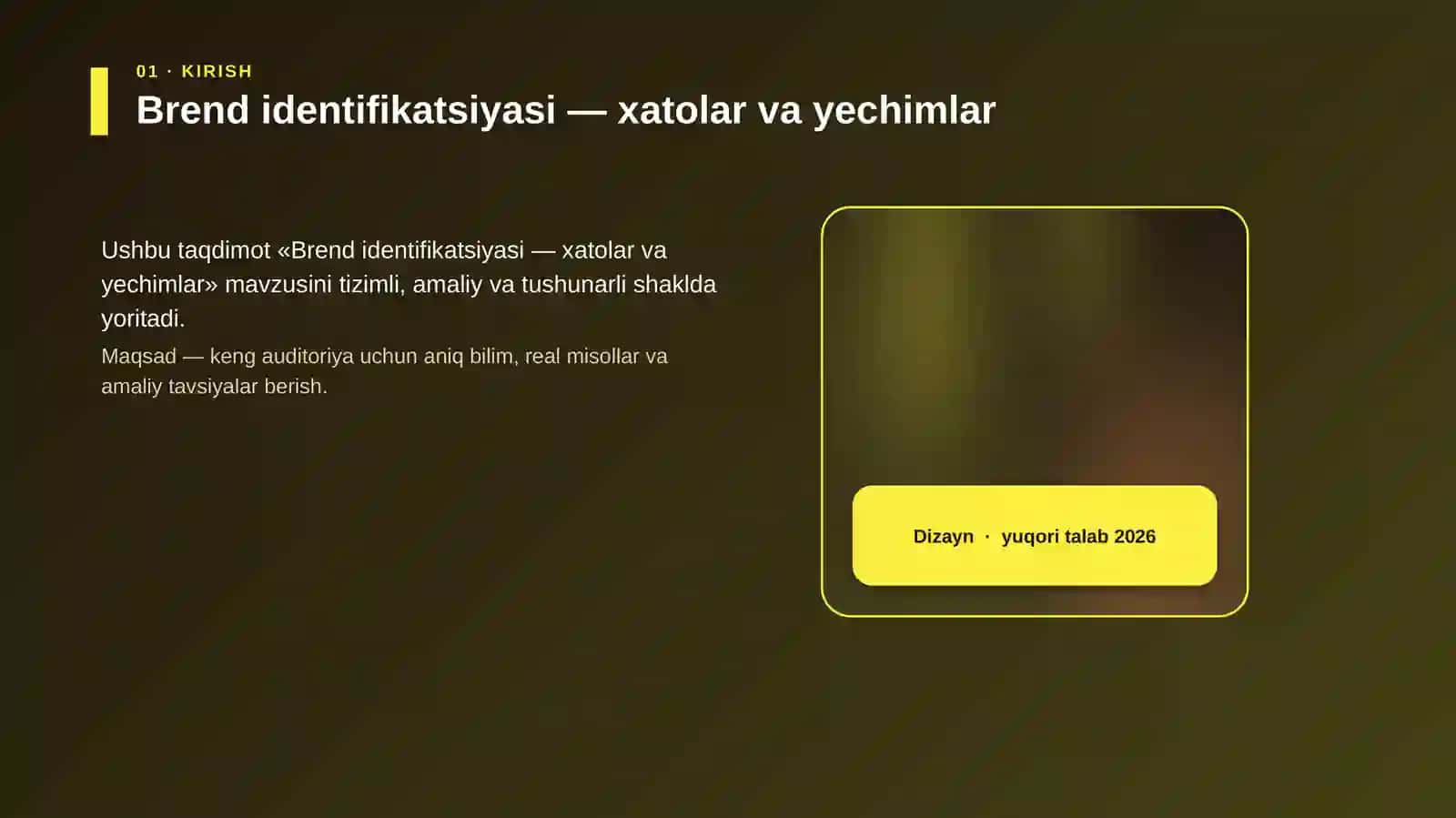Brend identifikatsiyasi — xatolar va yechimlar 4