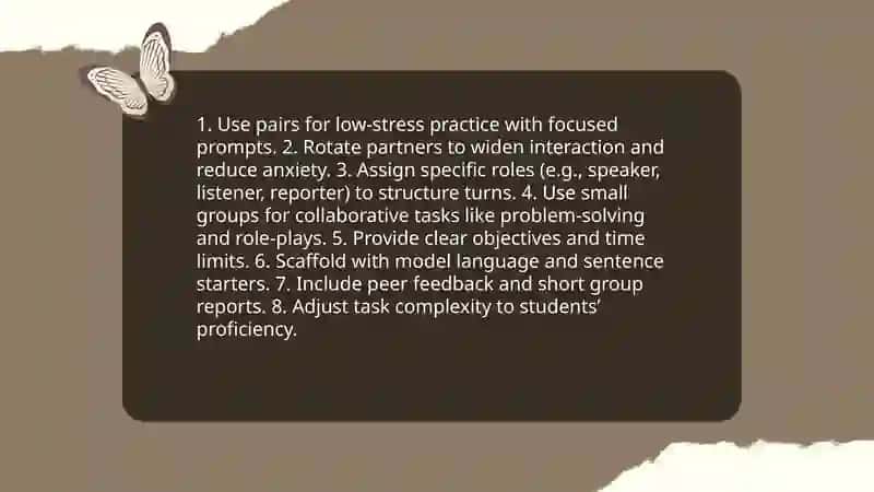Encouraging students to do speaking tasks 4