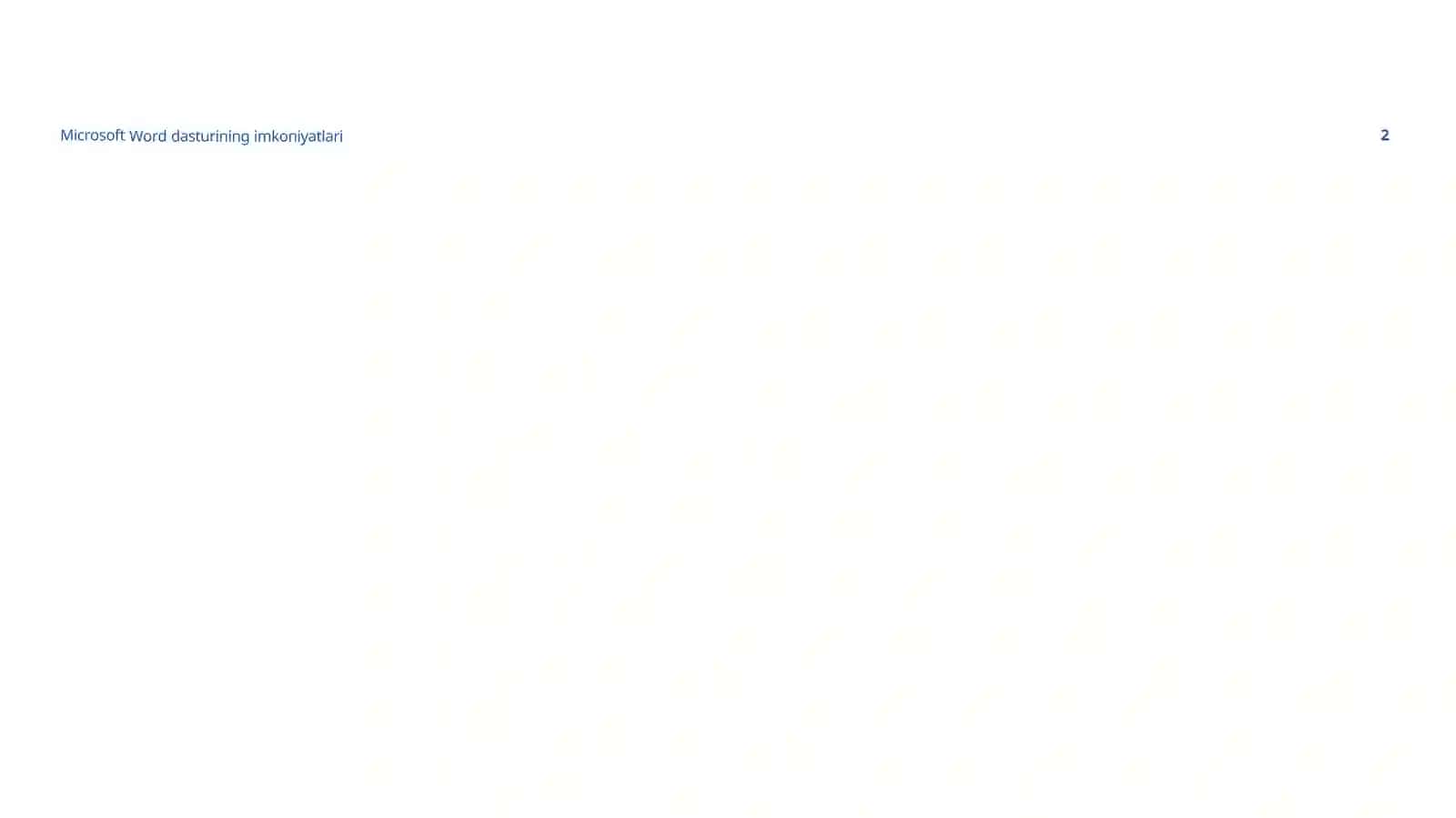 Microsoft Word dasturining imkoniyatlari 4