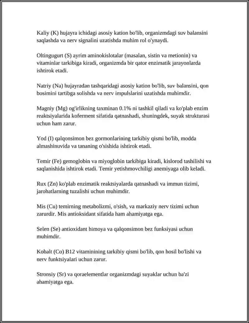 KIMYO FANINI BOSHQA (BIOLOGIYA, EKOLOGIYA, GEOGRAFIYA) FANLARI BILAN BOG'LIQLIGI 4