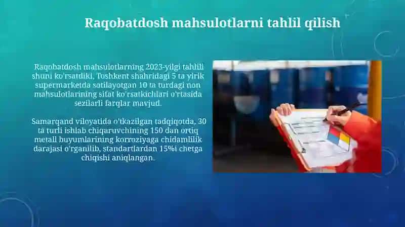 Mahsulot Sifatini Baholash Mezonlari 4