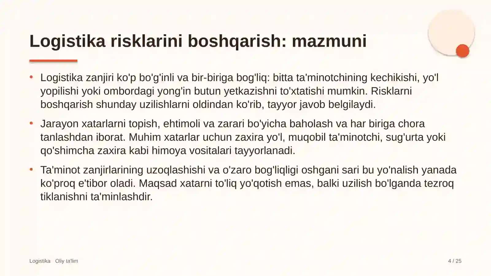 Logistika Risklarini Boshqarish: Mohiyati 4