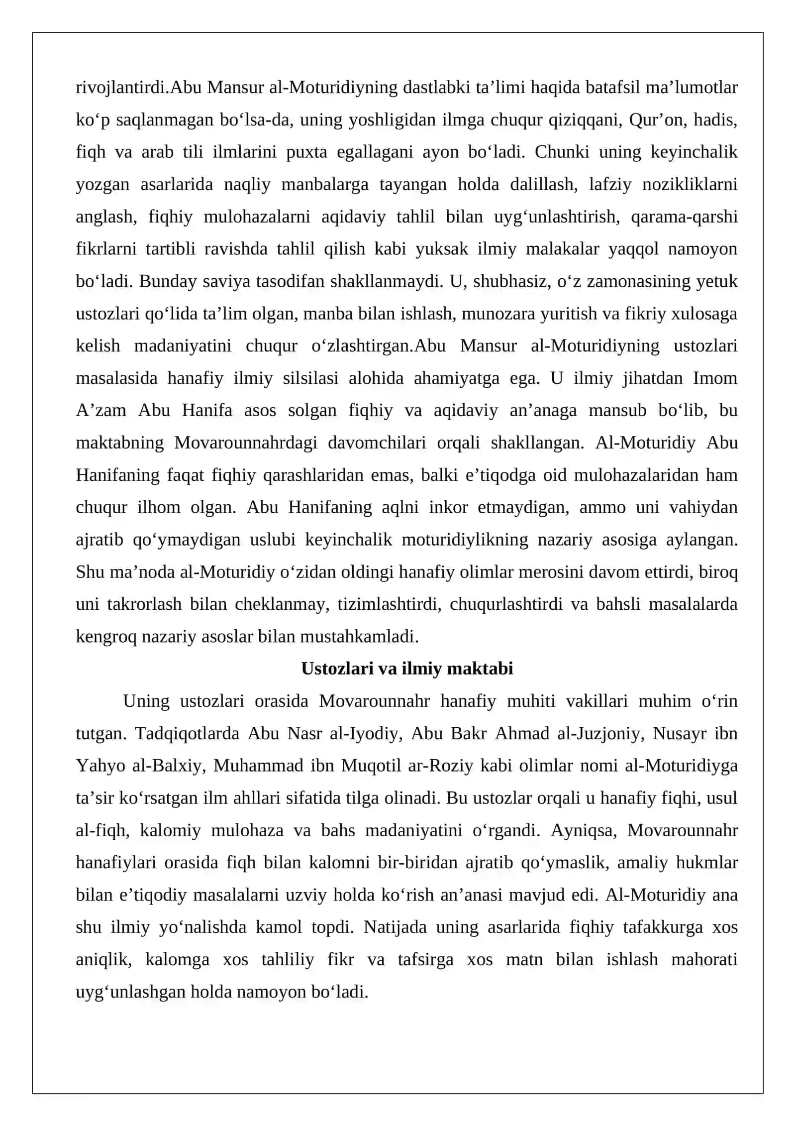 Abu Mansur al-Moturidiy 4