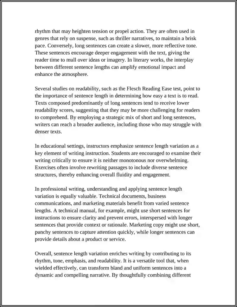 Sentence Variety 4