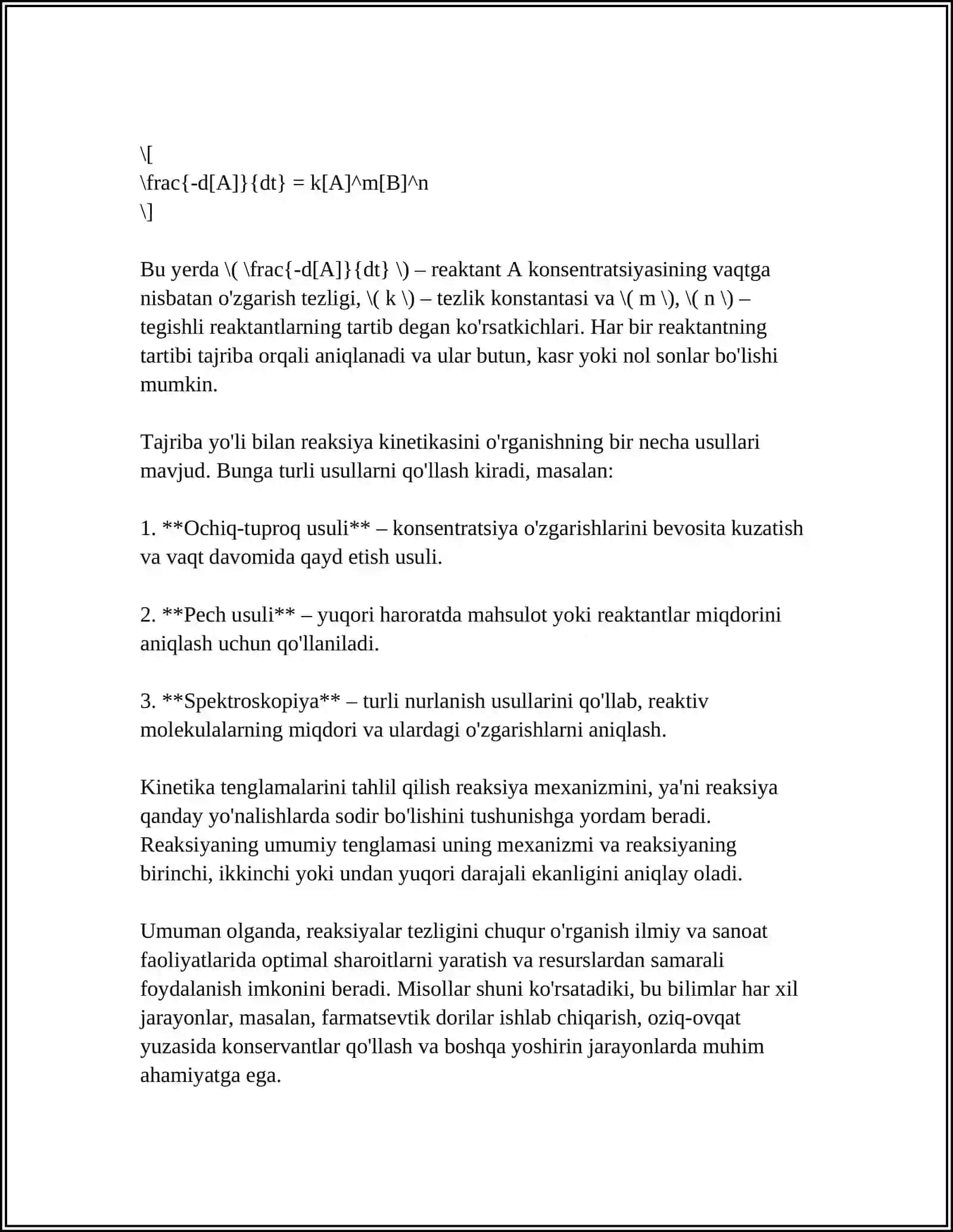 XIMIYADA DIFFERENSIAL HISOB TATBIQLARI 4