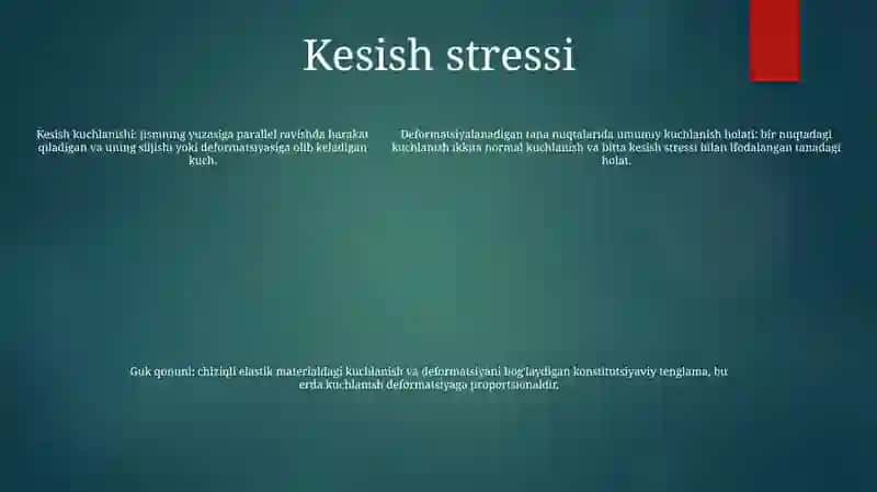 Cauchy Stress Tensor 4