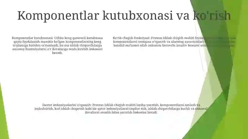 Proteus Dasturiy Ta’Minoti Bilan Ishlash 4