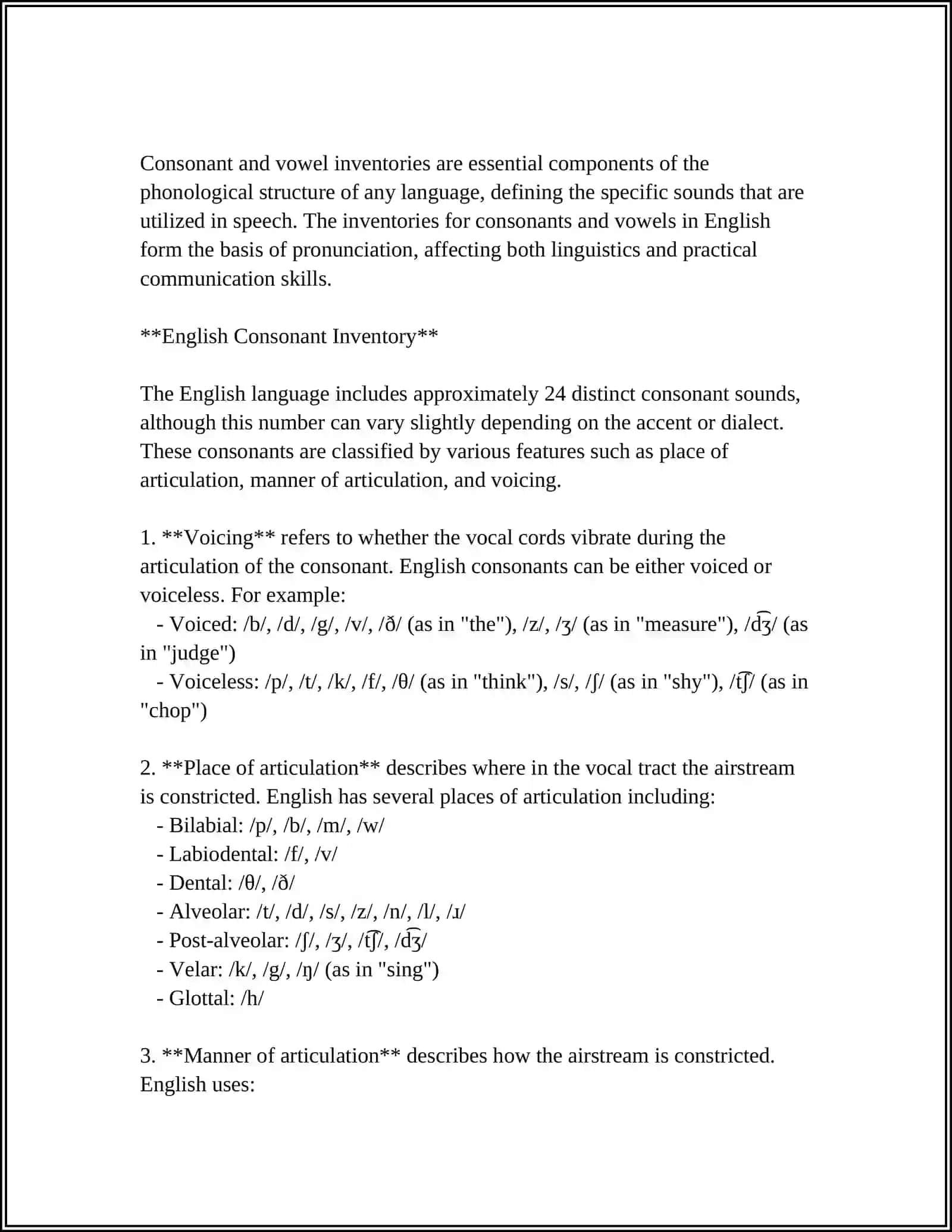 THE PHONOLOGICAL SYSTEM OF THE LANGUAGE 4