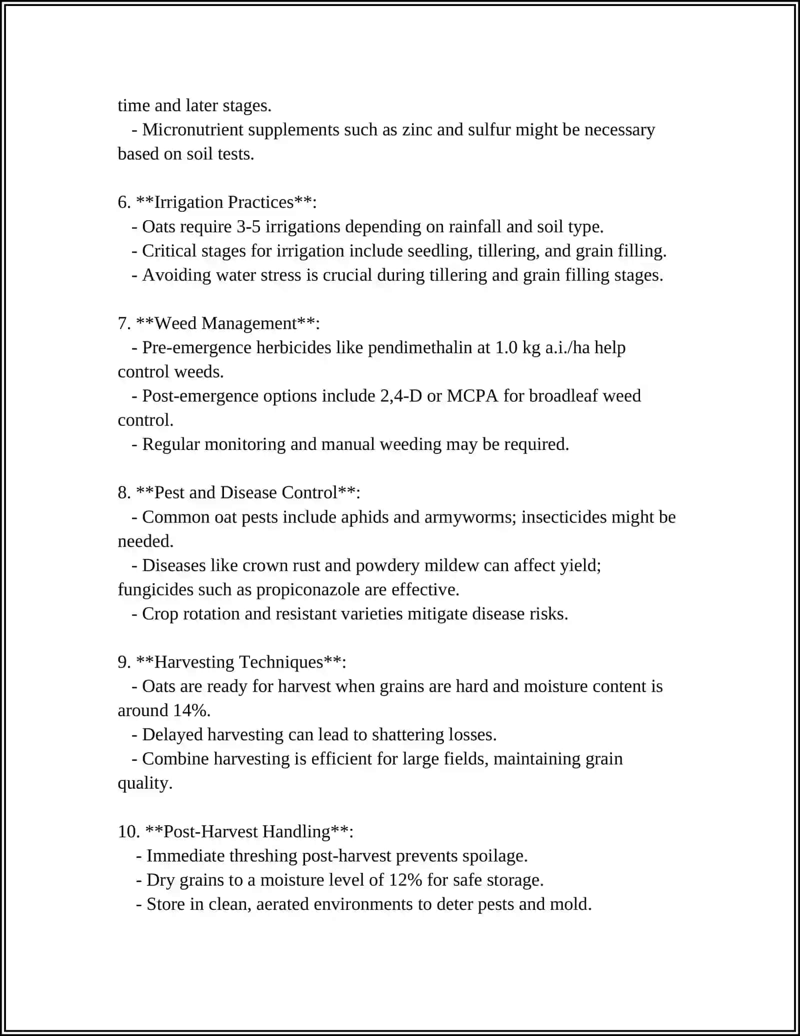 Oat Cultivation Techniques 4