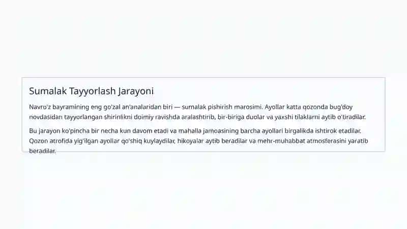 Milliy Bayramlar va Urf-Odatlar 4