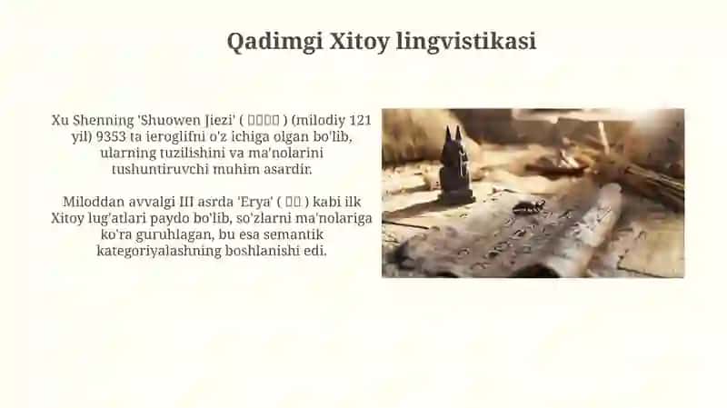 Tilshunoslik fanining tarixi 4