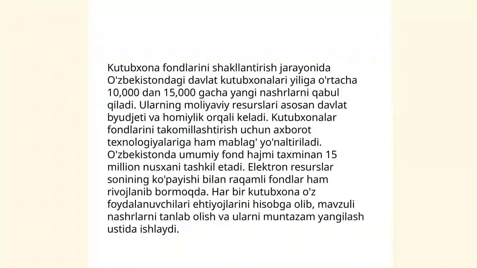 Maktab kutubxonasi faolyati 4