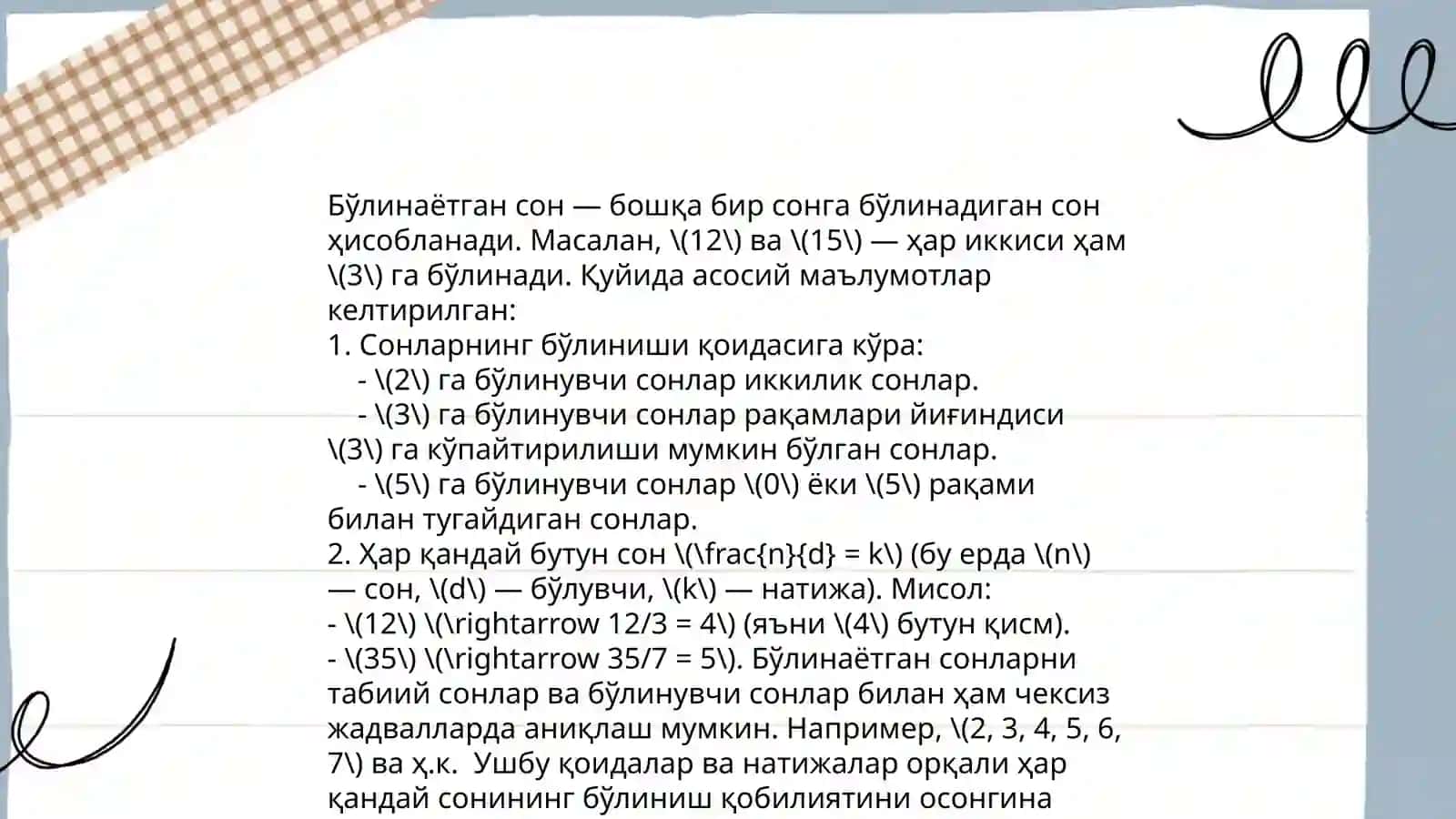 Kasr sonlar 4