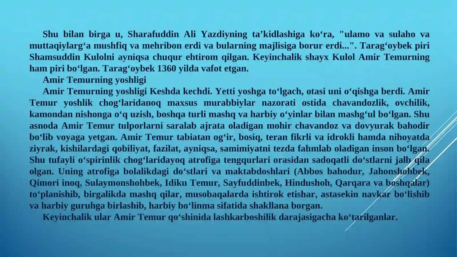 Amir Temur hayoti 4