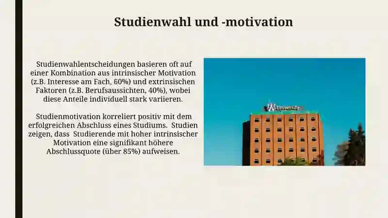 Über die Universität sprechen; Über die eigene Ausbildung 4