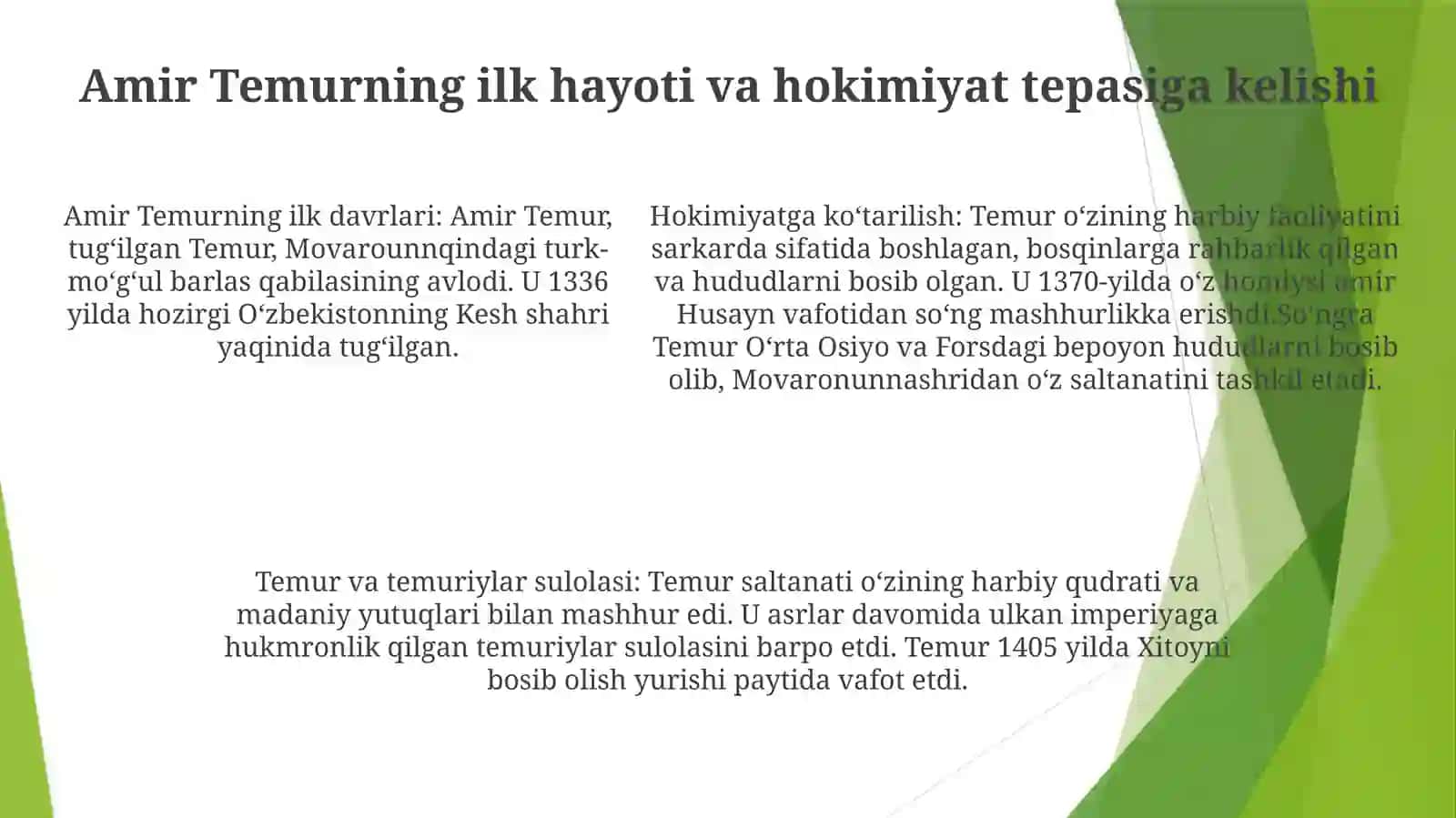 Amir Temur Va Temuriylar DavriManbashunosligi 4