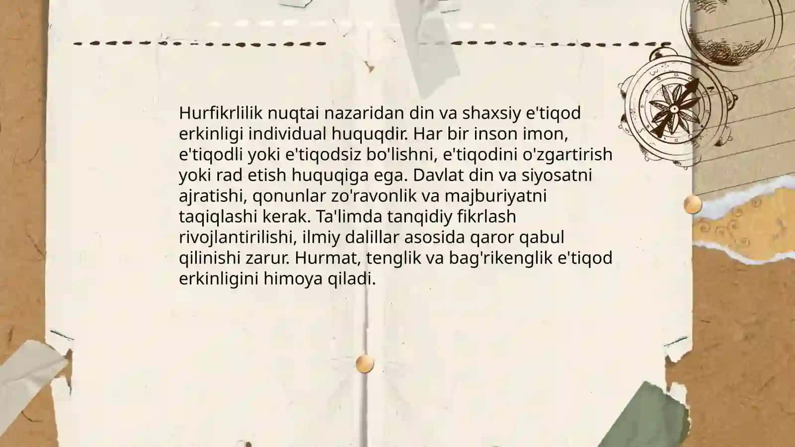 Din va hurfikrlilik 4