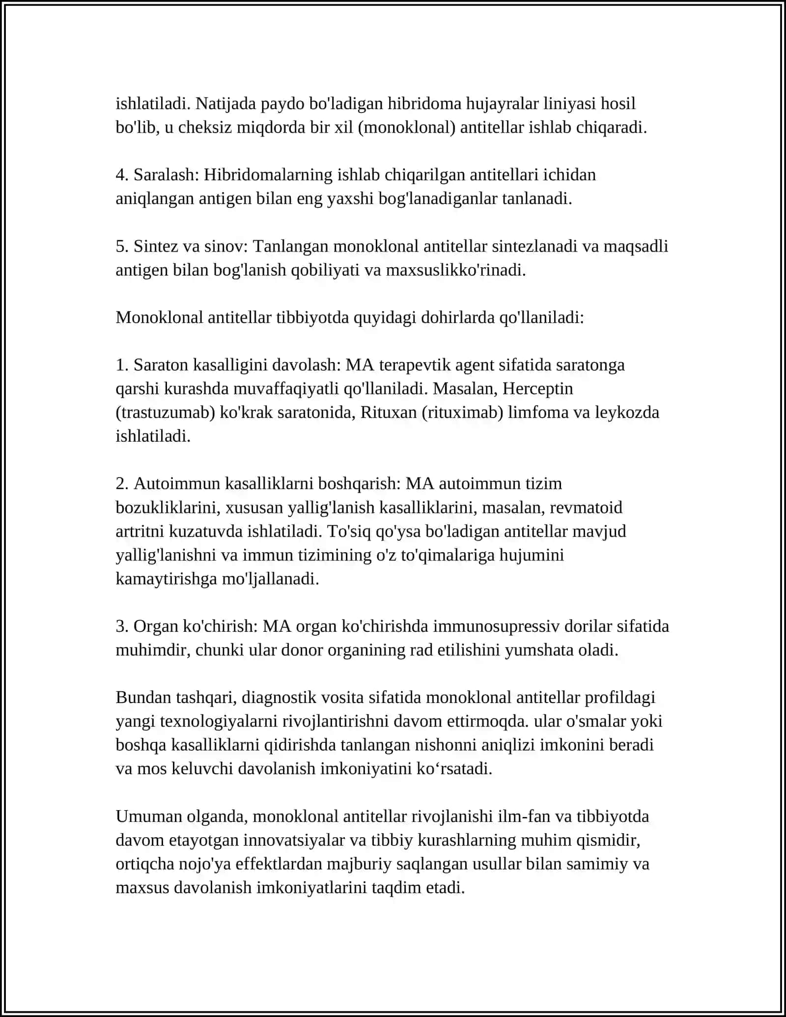 MONOKLONAL ANTITELALAR 4