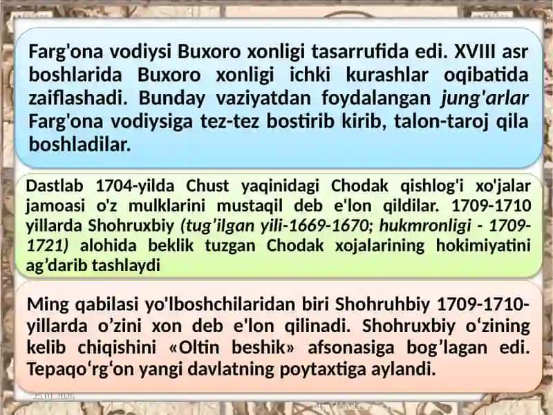 Qo'qon xonligining tashkil topishi 4