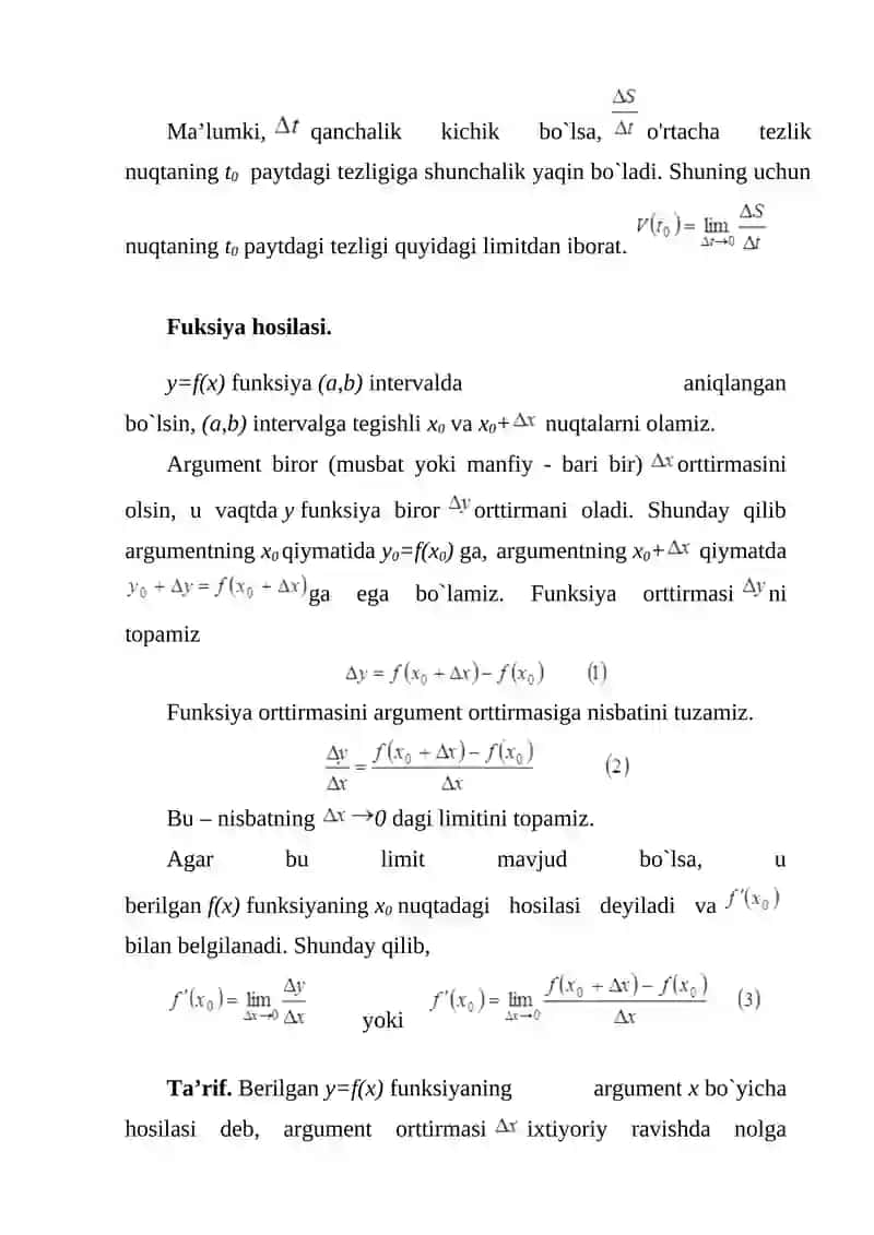 Keltirib chiqarish qoidasi uning hosilalari 4