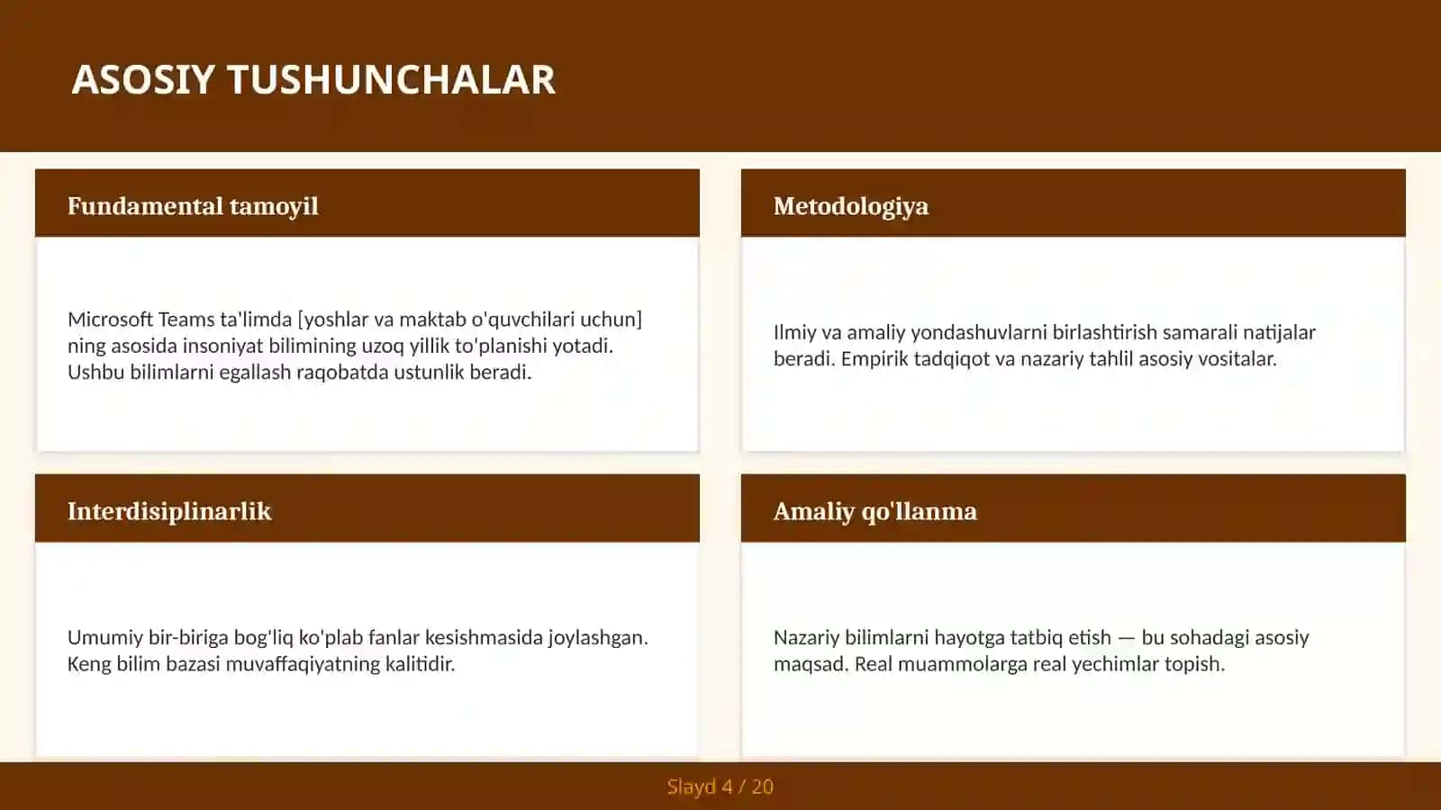 Microsoft Teams ta'limda [yoshlar va maktab o'quvchilari uchun] 4