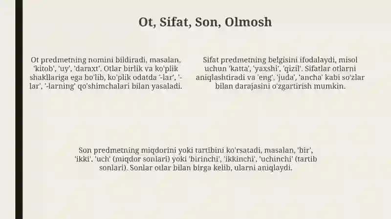 So'z turkumlari 4