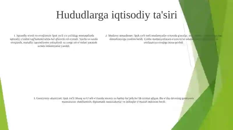 Buyuk Ipak Yo'Lining Iqtisodiy Geografik Ahamiyatini O'Rganish 4