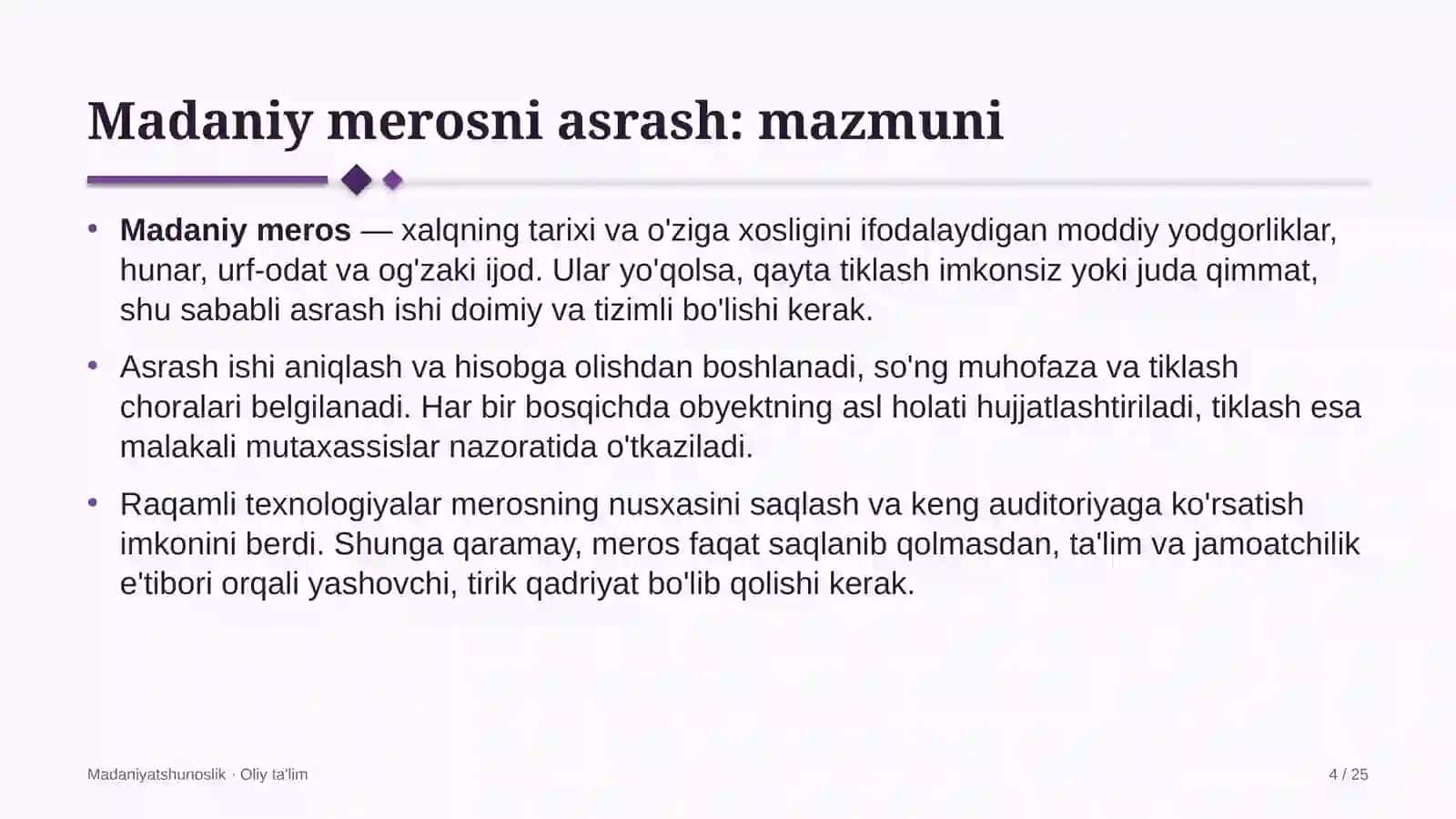 Yog'-moy sanoatida madaniy merosni asrash 4
