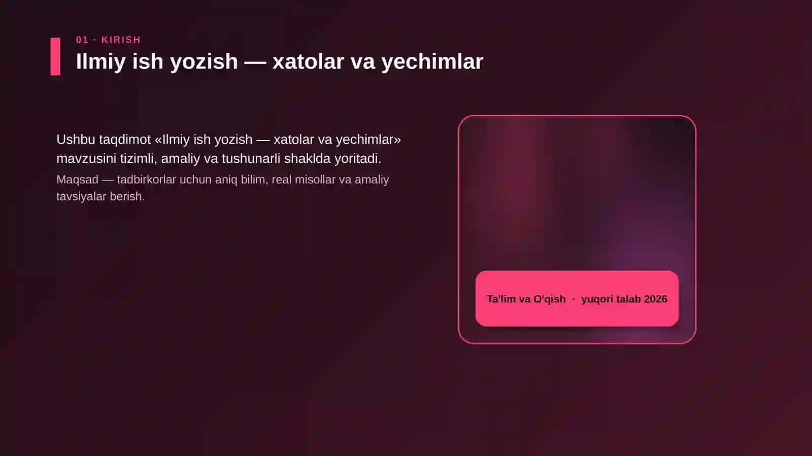 Ilmiy ish yozish — xatolar va yechimlar 4