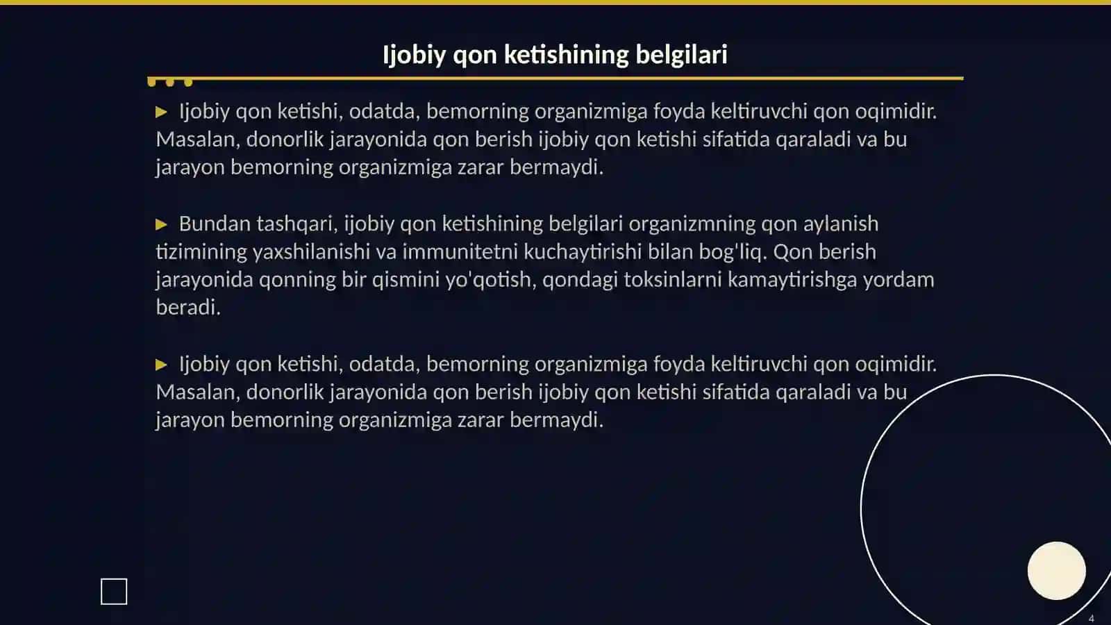 Qon ketishining turlari 4