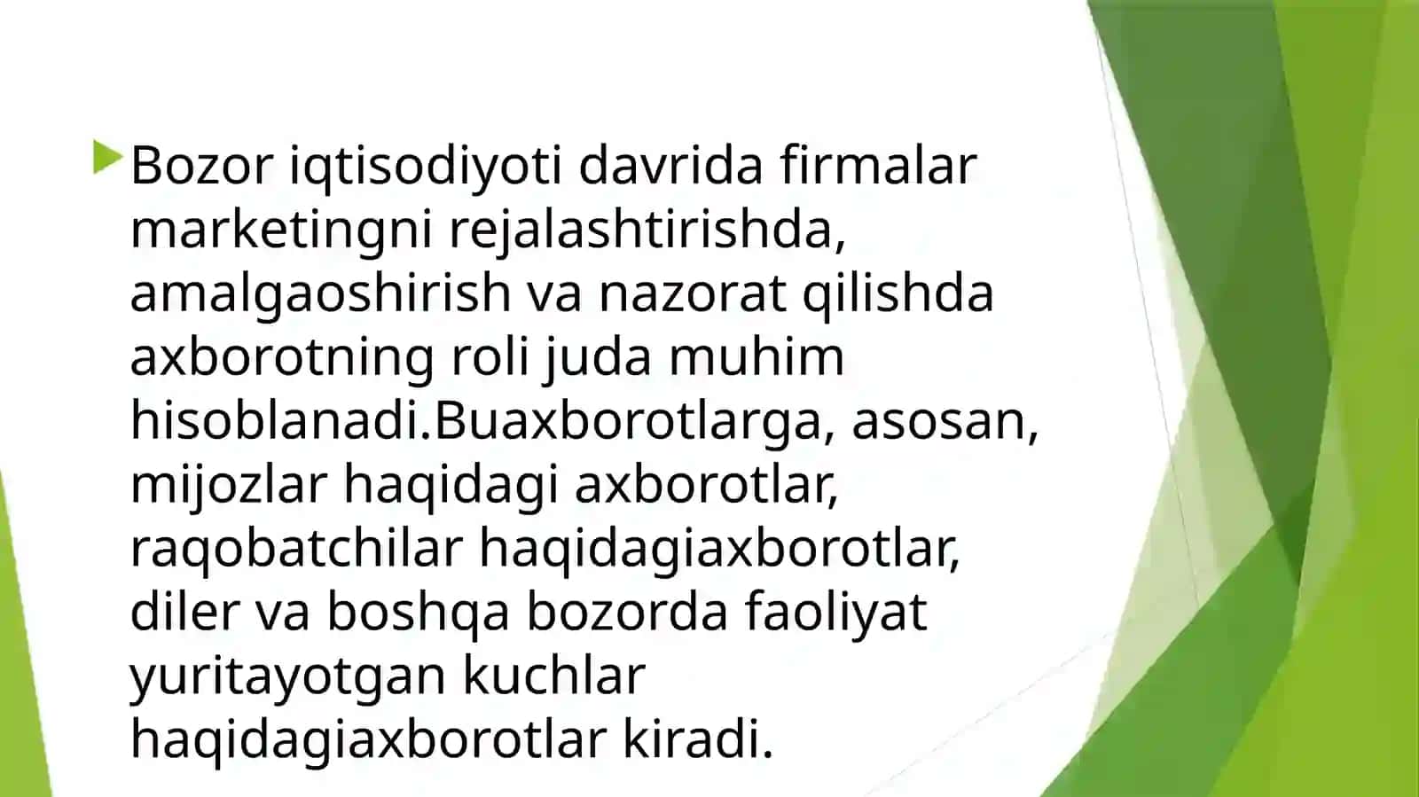 Marketing axborot tizimlari va tibbiy muassasalarda ularning qo’llanilishi 4