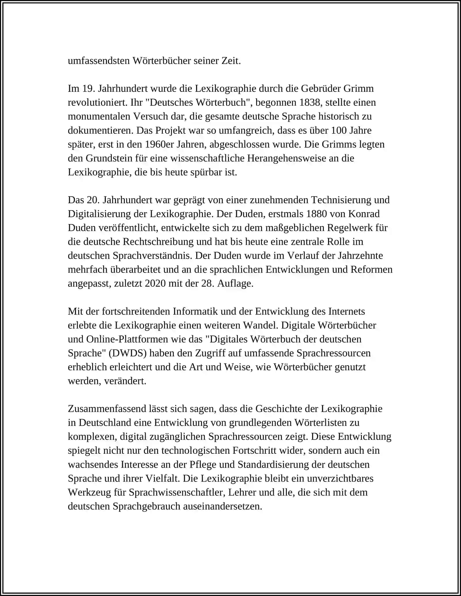 LEXIKOGRAPHIE ALS WISSENSCHAFT DER WÖRTER 4