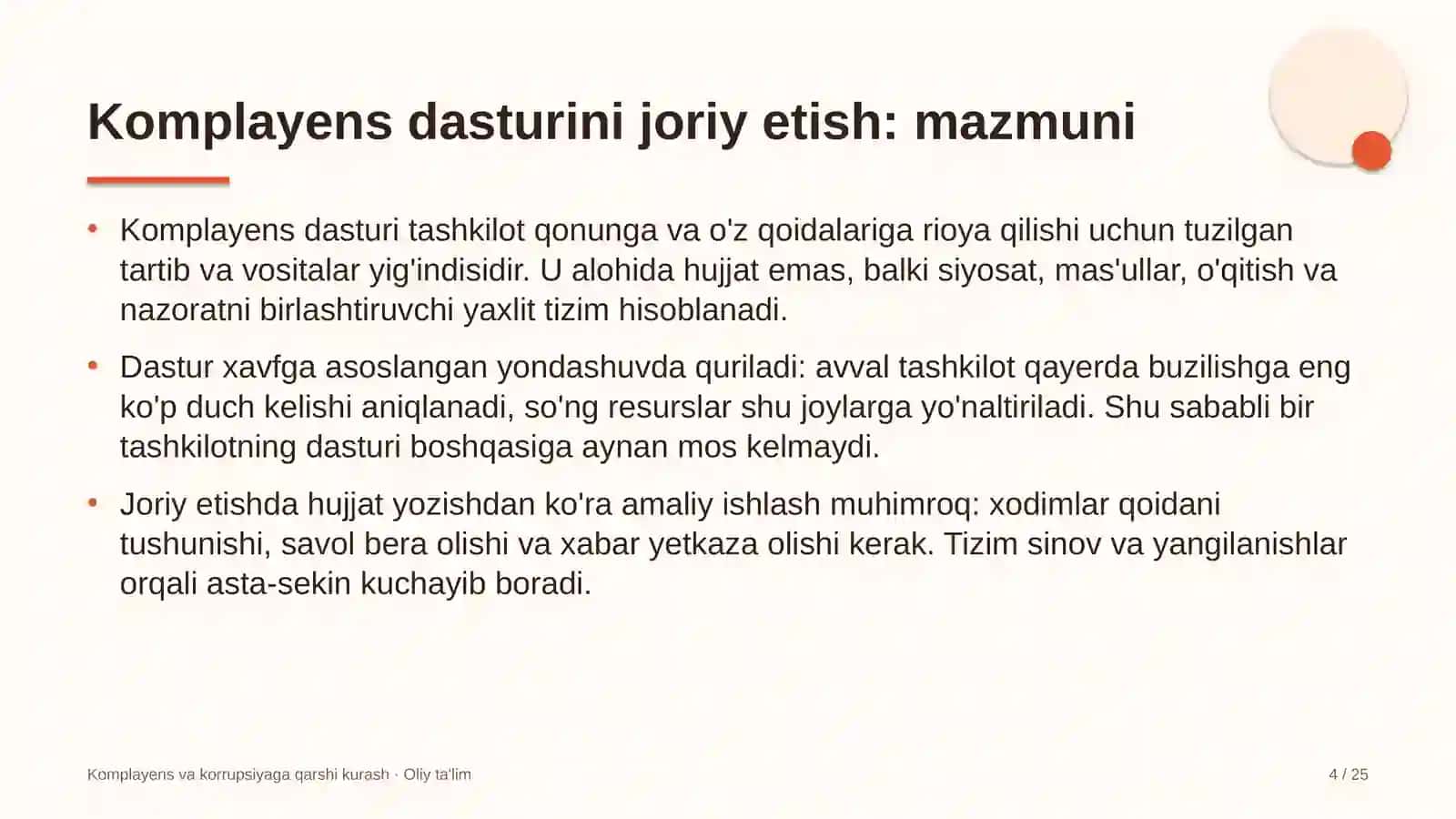 Kinoteatrlarda komplayens dasturini joriy etish 4
