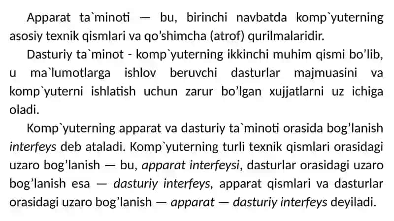 DASTURLASH ASOSLARI 4