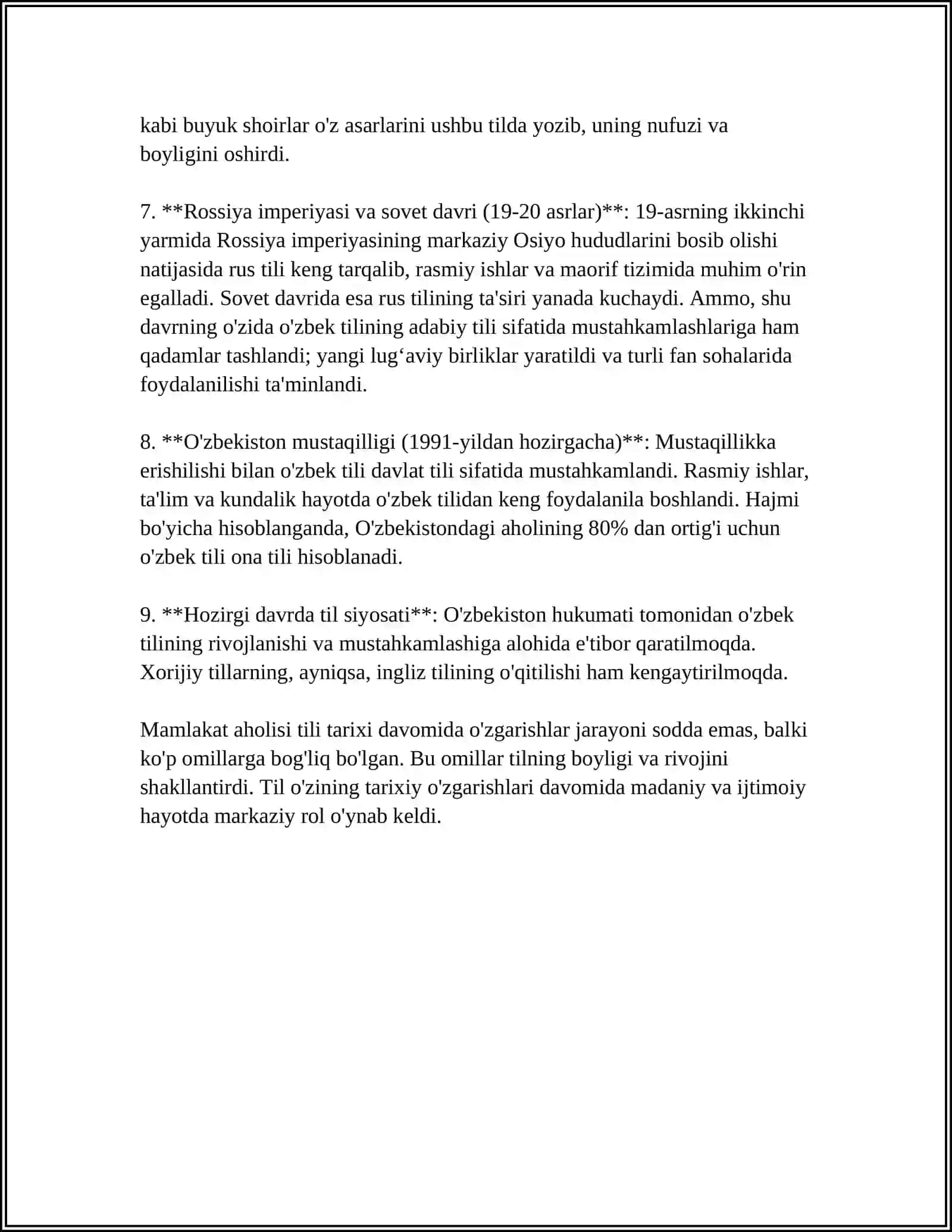 Mamlakat Aholisi Tili Tarixi 4