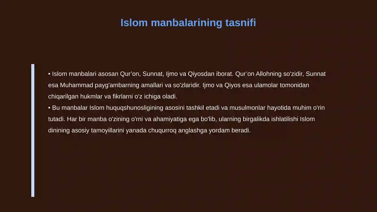 Islom dini manbalari 4