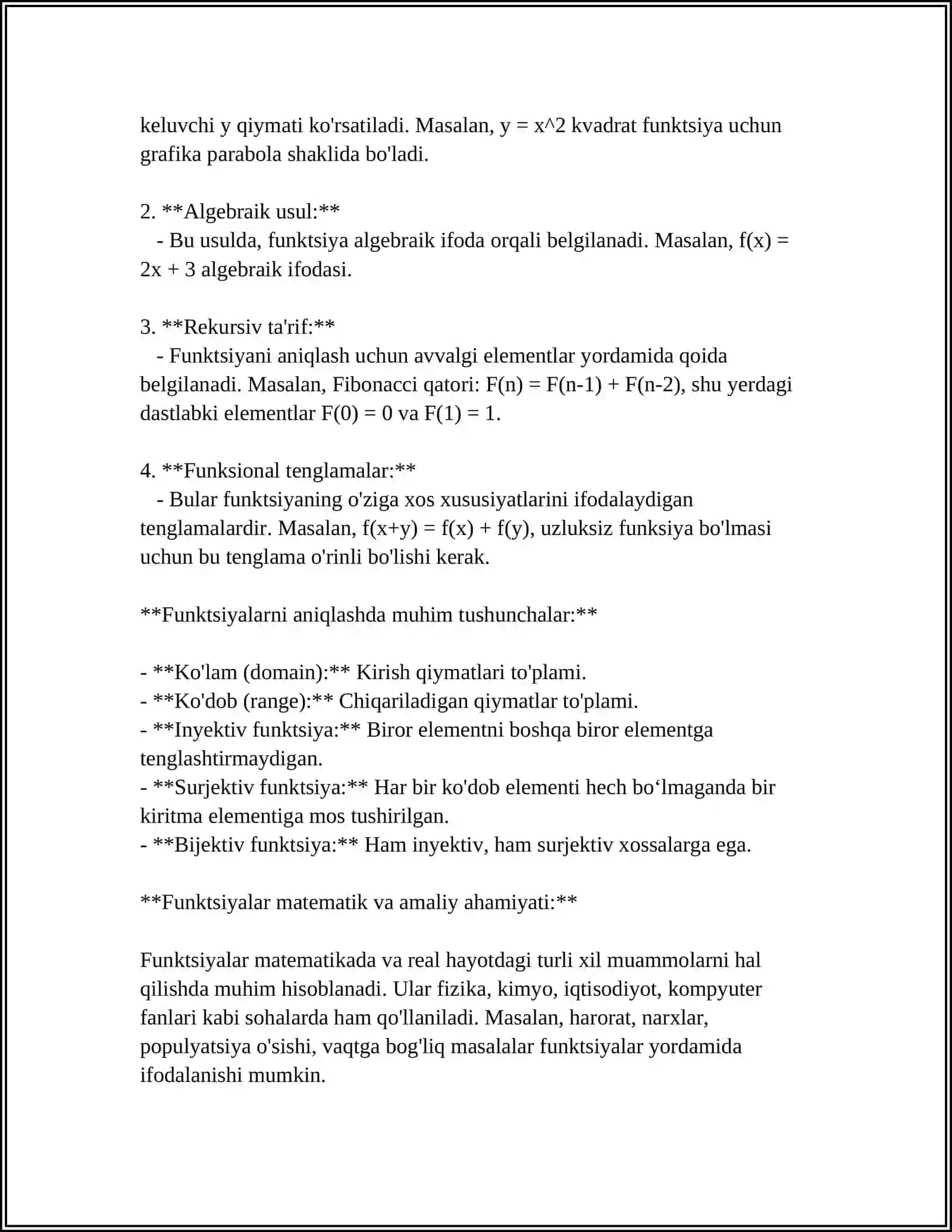 PYTHON DASTURLASH TILIDA FUNKSIYALAR 4